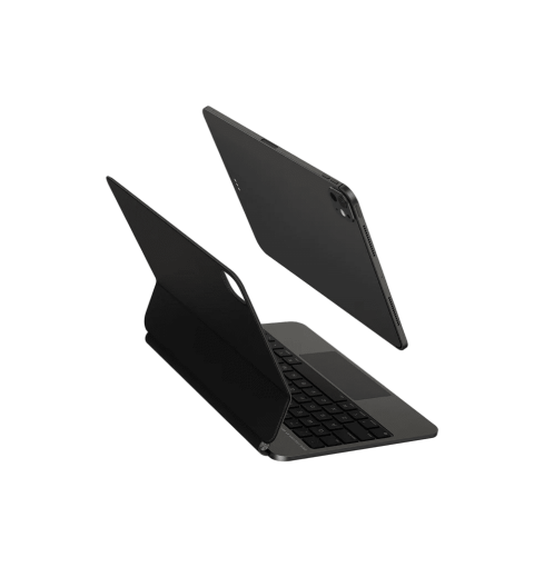 غطاء لوحة مفاتيح ذكية مغناطيسية UNIQ VENNO PRO لجهاز iPad Pro 11 بوصة (M4-M5) - أسود جرافيتي