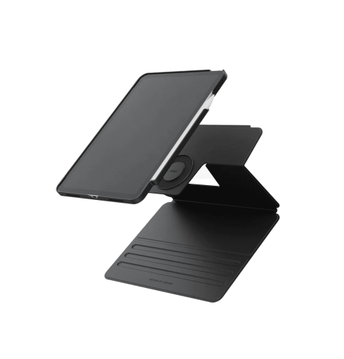 جراب UNIQ ROVUS SNAPMOUNT المغناطيسي القابل للفصل والدوران 360 درجة لجهاز iPad Pro 11 (M4-M4) - أسود دالاس