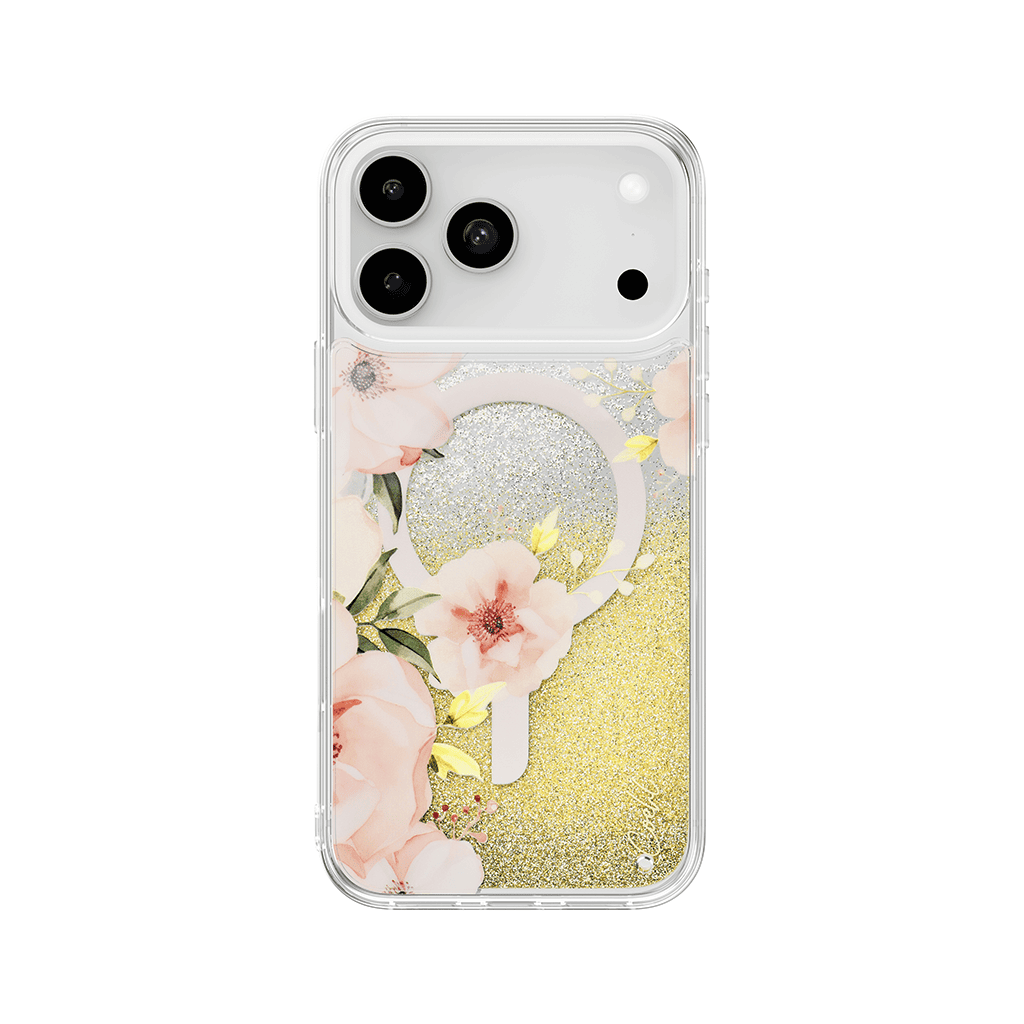 جراب UniQ COEHL FLEURETTE لهاتف iPhone 17 Pro Max، متوافق مع الشحن المغناطيسي MagClick™ - أزهار الربيع