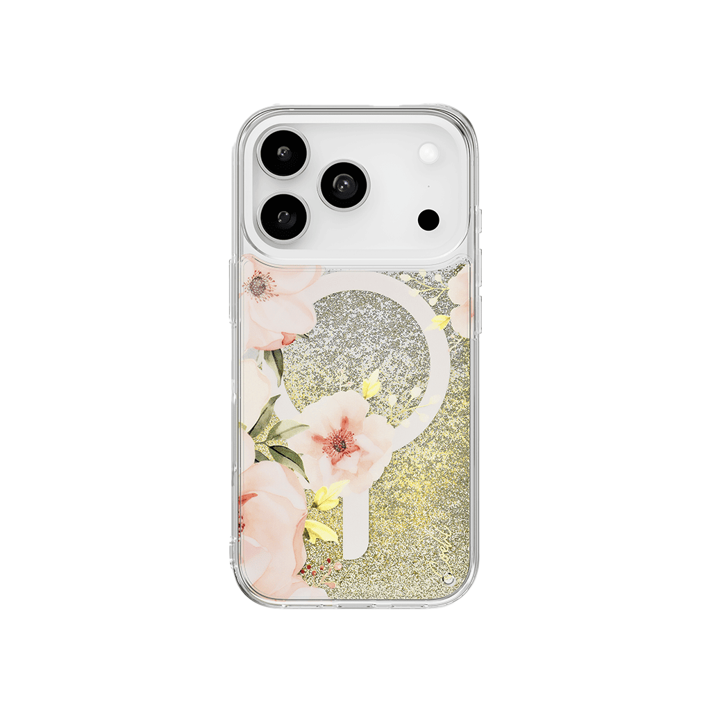 جراب UniQ COEHL FLEURETTE لهاتف iPhone 17 Pro، متوافق مع الشحن المغناطيسي MagClick™ - أزهار الربيع