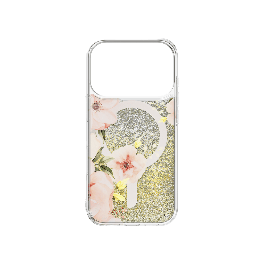جراب UniQ COEHL FLEURETTE لهاتف iPhone 17 Pro، متوافق مع الشحن المغناطيسي MagClick™ - أزهار الربيع