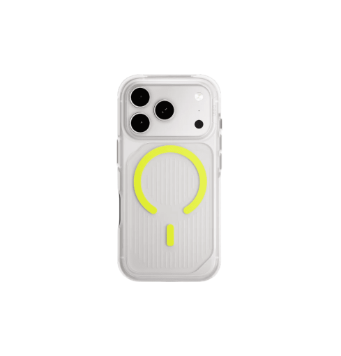 Uniq Combat Active Luminous Triple-Layered Rugged Protective Case for iPhone 17 Pro - Clear/Lume Lime