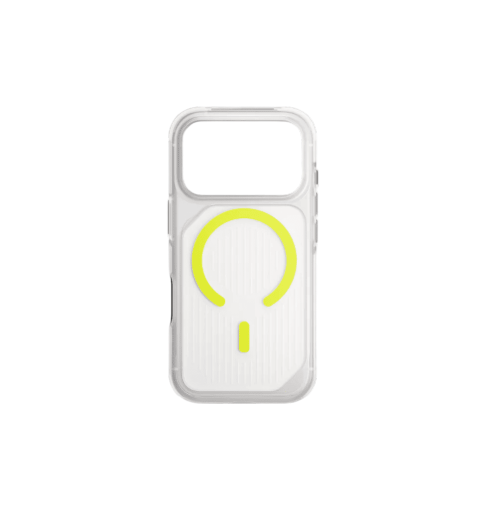Uniq Combat Active Luminous Triple-Layered Rugged Protective Case for iPhone 17 Pro - Clear/Lume Lime