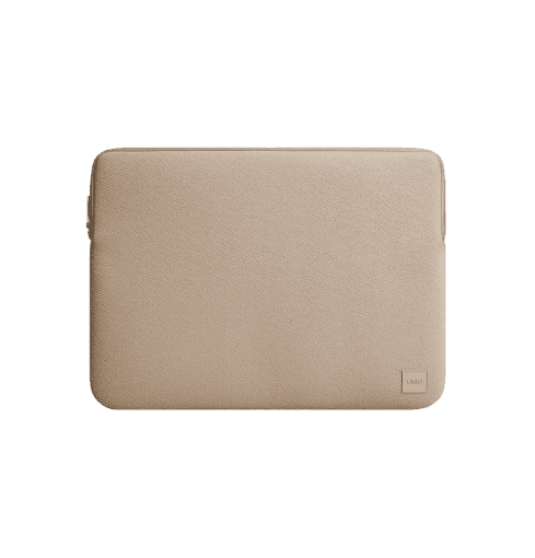 Uniq Cyprus Textured Neoprene Water-Resistant Laptop Sleeve Up to 14” -  Nude Brown