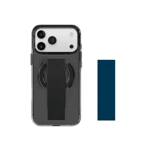 جراب UniQ Heldro Air Slim FlexGrip مع شحن مغناطيسي لهاتف iPhone 17 Pro Max - دخاني