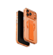 جراب UniQ Heldro Air Slim FlexGrip مع شحن مغناطيسي لهاتف iPhone 17 Pro Max - برتقالي
