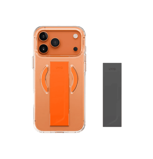 جراب UniQ Heldro Air Slim FlexGrip مع شحن مغناطيسي لهاتف iPhone 17 Pro Max - برتقالي
