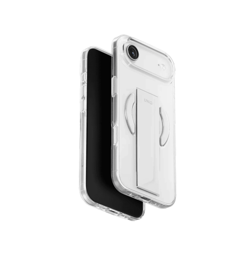 Uniq Heldro Air Slim FlexGrip Case with Magnetic Charging for iPhone Air - Lucent Clear