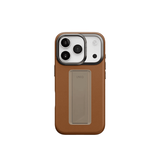 Uniq Heldro Pro FlexGrip Leatherette Case for iPhone 17 Pro - Caramel