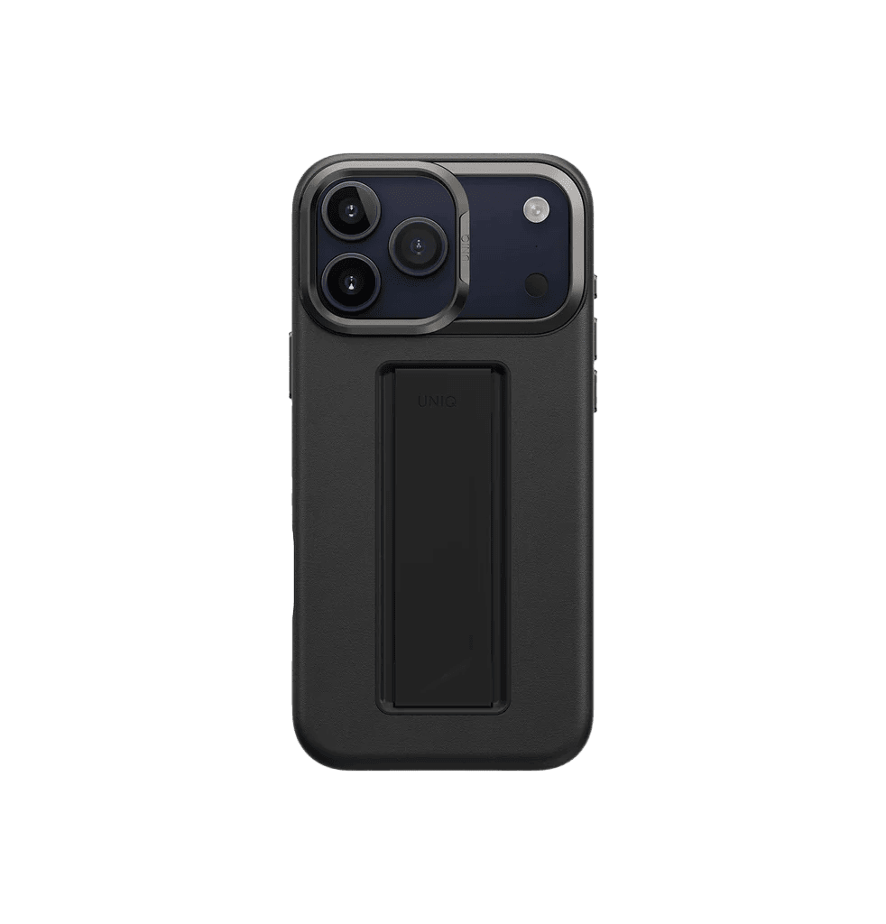 Uniq Heldro Pro FlexGrip Leatherette Case for iPhone 17 Pro Max - Dallas Black