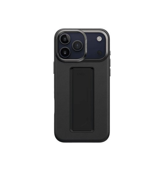 Uniq Heldro Pro FlexGrip Leatherette Case for iPhone 17 Pro Max - Dallas Black