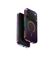 Uniq Iridescia Holographic Protective Case with MagClick Compatibility for iPhone 17 Pro - Midnight Quartz