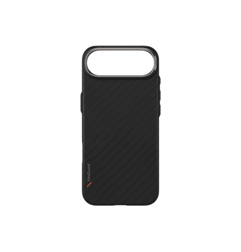 جراب UniQ Keva Edge Slimline المصنوع 100% من ألياف الأراميد لهاتف iPhone Air - أسود