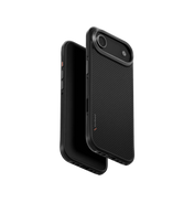 جراب UniQ Keva Tough الواقي من ألياف الأراميد لهاتف iPhone Air - أسود كربوني
