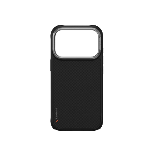 جراب UniQ Keva Tough الواقي من ألياف الأراميد لهاتف iPhone 17 Pro - أسود