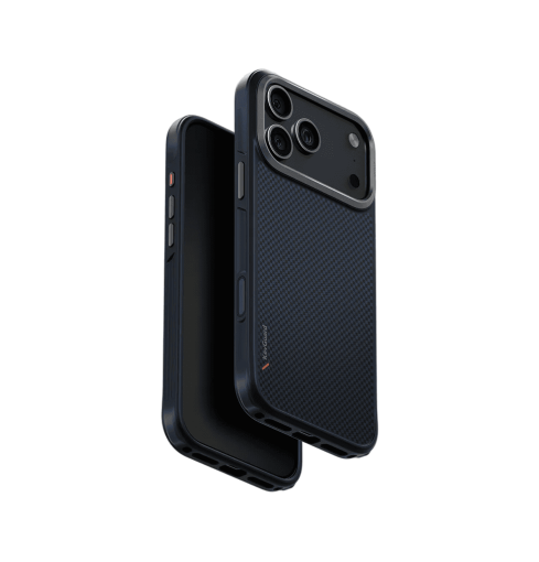 جراب UniQ Keva Tough الواقي المصنوع من أراميد لهاتف iPhone 17 Pro Max - أزرق ترانس