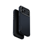 جراب UniQ Keva Tough الواقي المصنوع من أراميد لهاتف iPhone 17 Pro Max - أزرق ترانس