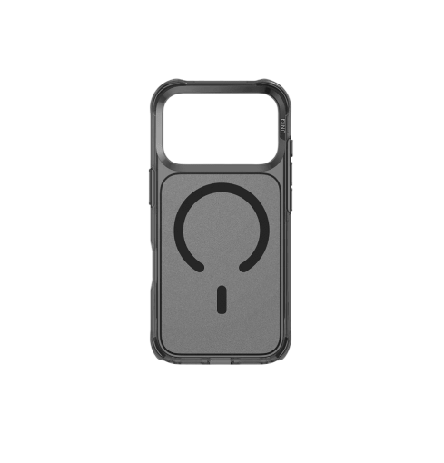 جراب UniQ LifePro Xtreme الهجين النحيف المقاوم لبصمات الأصابع والمتوافق مع MagClick لهاتف iPhone 17 Pro - دخاني