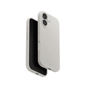 جراب UniQ Lino الهجين المصنوع من السيليكون والمتوافق مع MagClick™ لهاتف iPhone 17 - رمادي