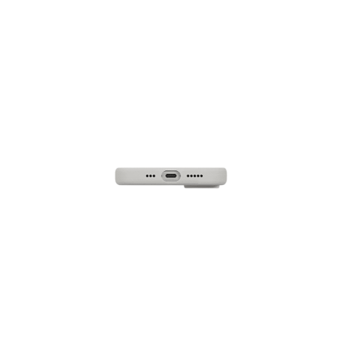جراب UniQ Lino الهجين المصنوع من السيليكون والمتوافق مع MagClick™ لهاتف iPhone 17 - رمادي