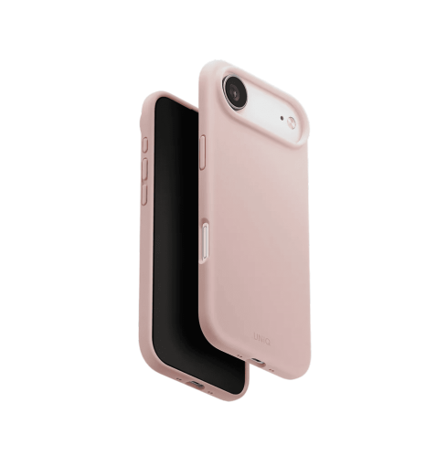 Uniq Lino Hybrid Silicone Case with MagClick Compatibility for iPhone 17 Pro - Blush Pink