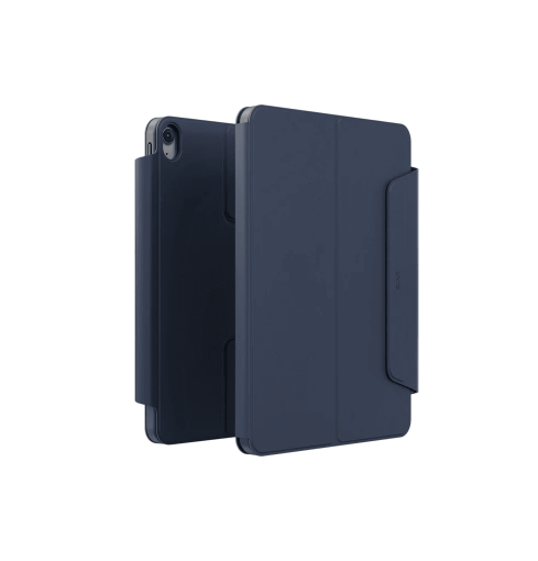 جراب Uniq Rovus Snapmount المغناطيسي القابل للفصل والدوران 360 درجة لجهاز iPad 11 بوصة A16 (2025) و10.9 بوصة الجيل العاشر (2022) - أزرق
