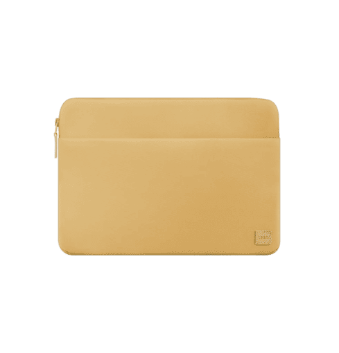 حقيبة لابتوب من قماش معاد تدويره مقاوم للماء من Uniq Vienna، يتسع لأجهزة حتى 14 بوصة - أصفر كناري
