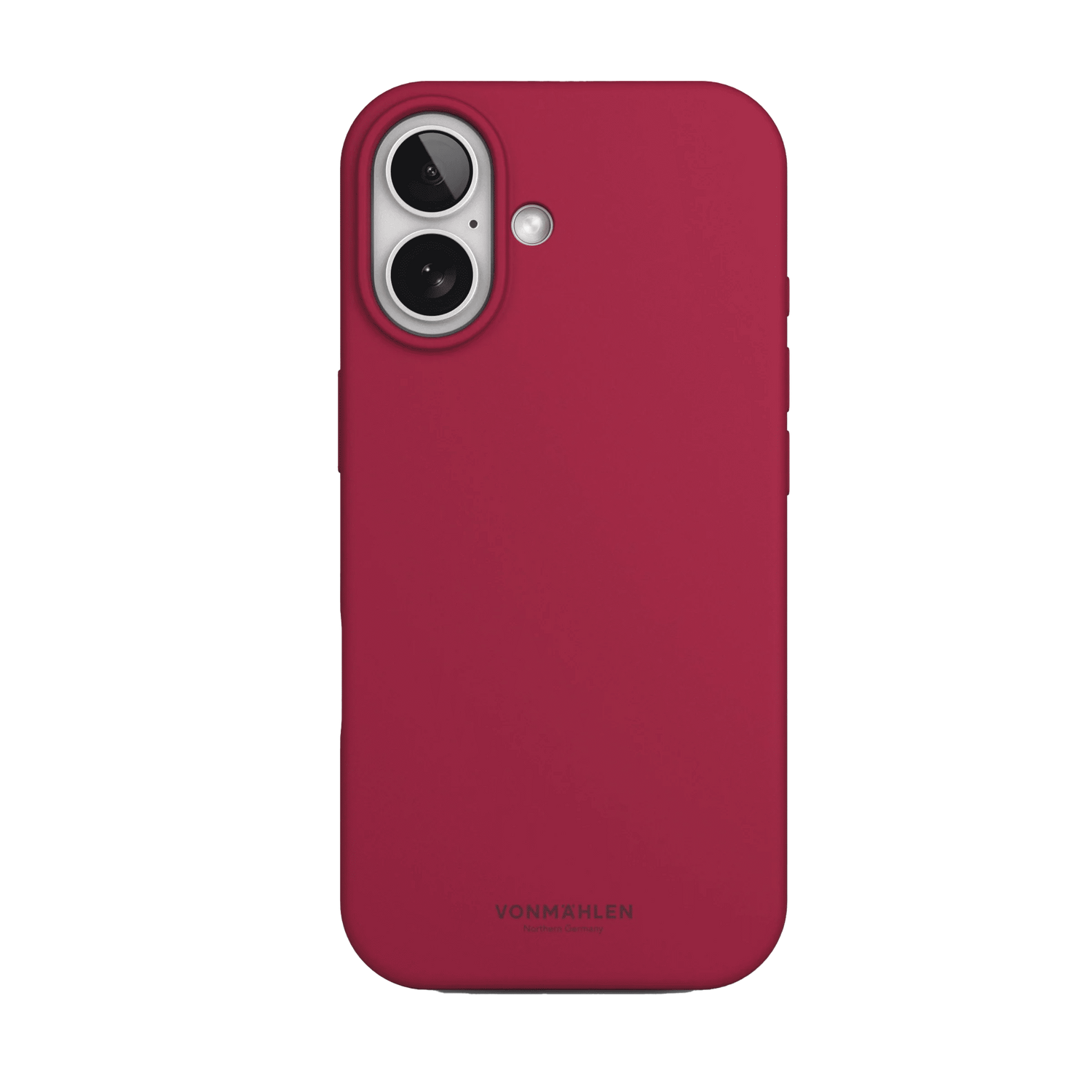 جراب سيليكون ناعم من Vonmahlen لهاتف iPhone 17 - أحمر