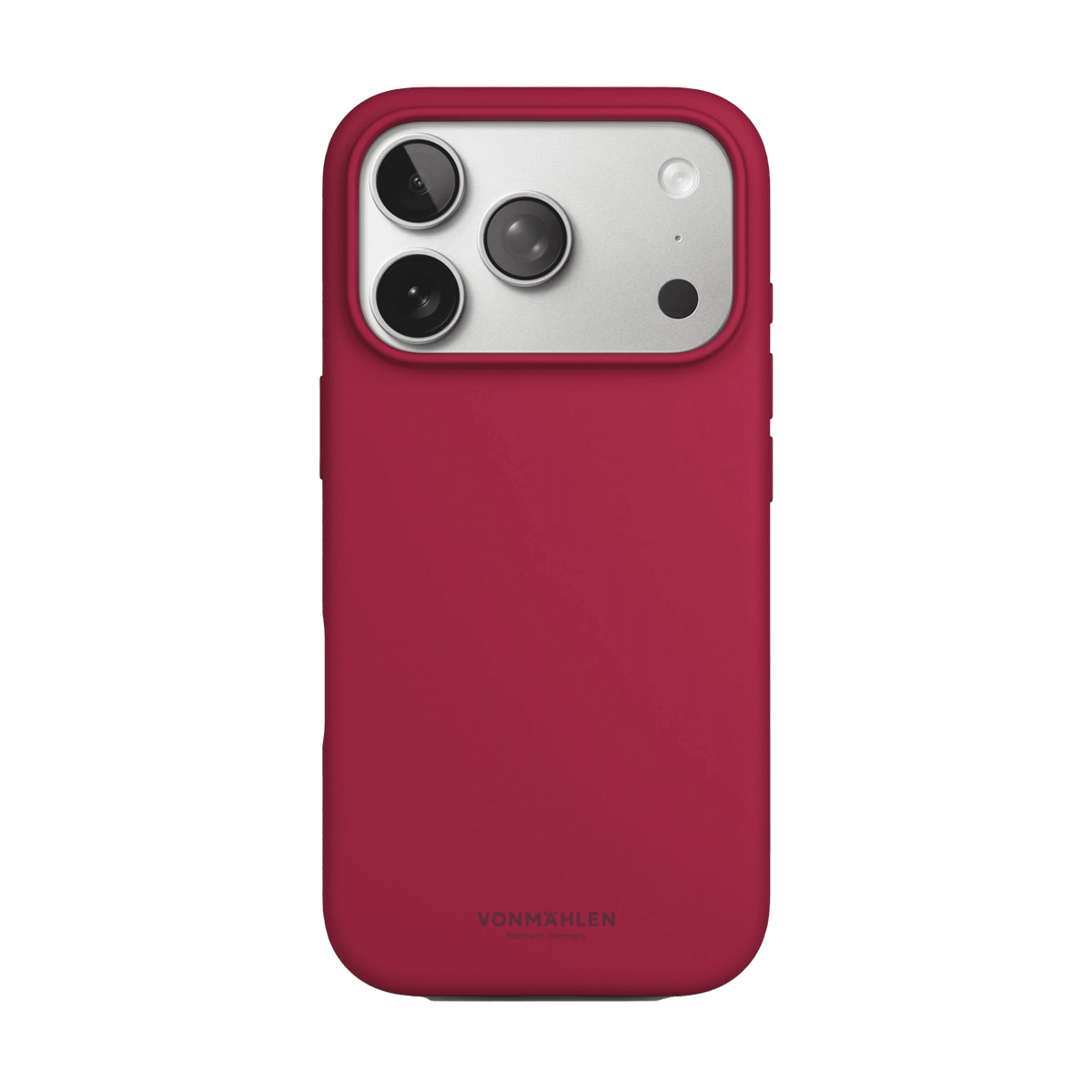 Vonmahlen Soft Silicone Case iPhone 17 Pro - Dark Red
