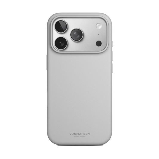 Vonmahlen Soft Silicone Case iPhone 17 Pro - Light Gray