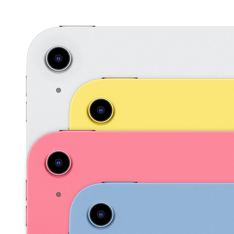 Apple iPad A16 Wi-Fi 128GB Silver displayed together with the complete line of four colors at Tradeline.