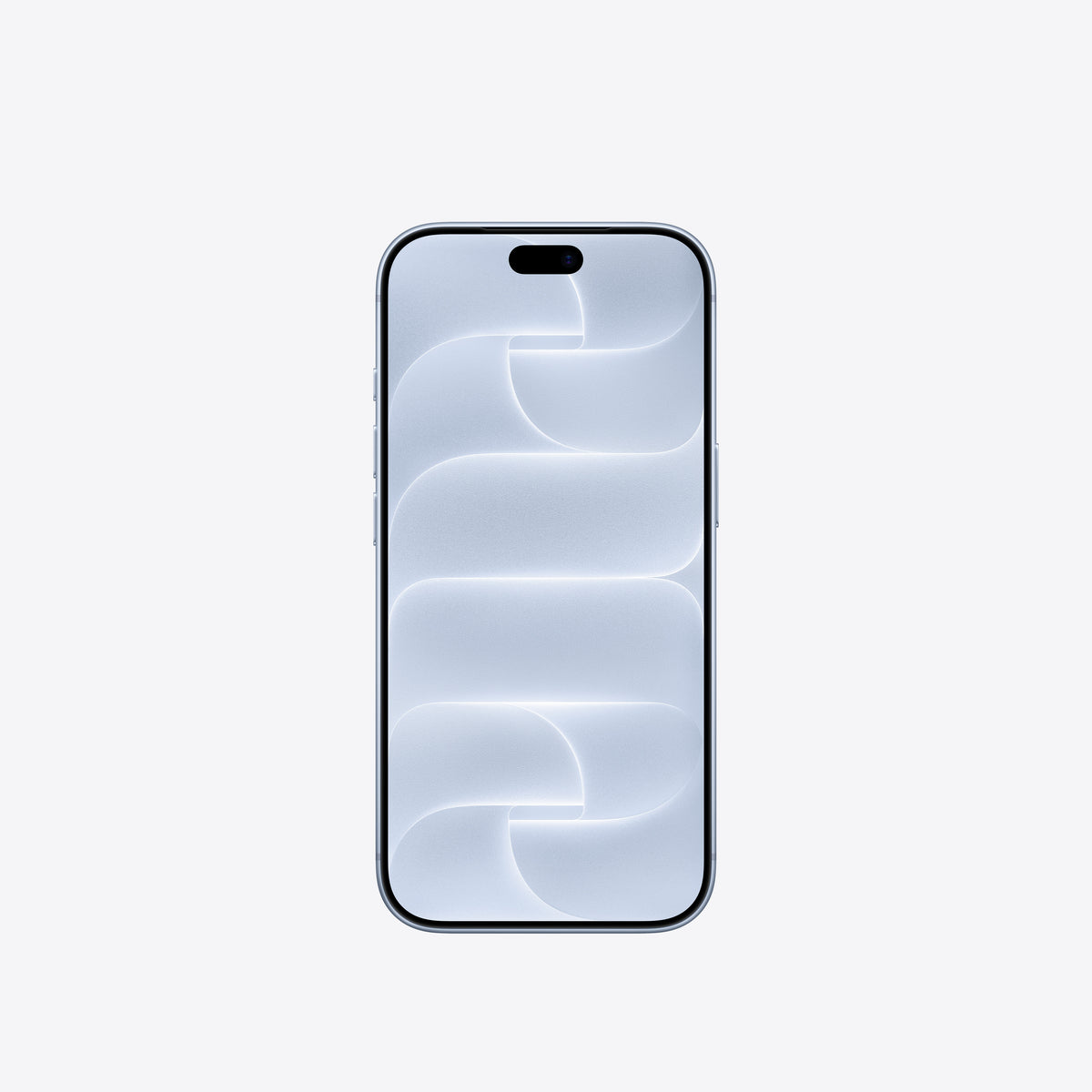 Front screen display view of the Apple iPhone 18 Pro 1TB Glacier at Tradeline Egypt.