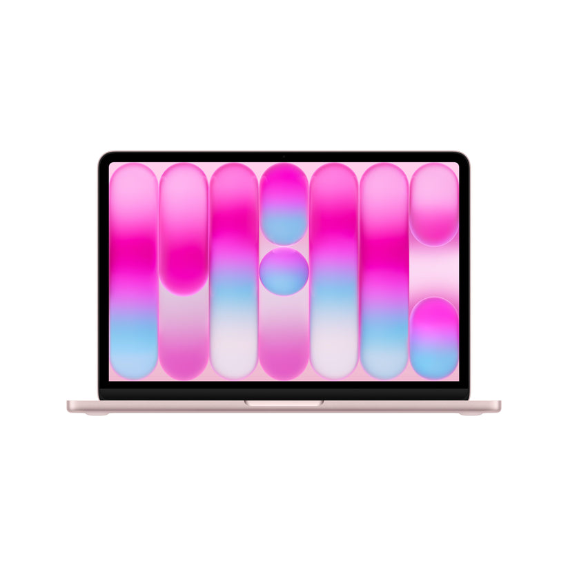 Front display view of the elegant Blush 13-inch MacBook Neo A18 Pro 512GB available at Tradeline.