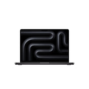 Front view of the 14-inch MacBook Pro M5 10-core CPU 10-core GPU 1TB Space Black at Tradeline.