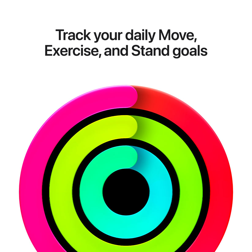 Activity ring and workout tracking interface shown on the Apple Watch SE 3 GPS 44mm Starlight Aluminum Sand Sport Band M/L at Tradeline Egypt.