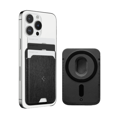 حامل بطاقات Spigen MagSafe طراز Urban Fit | يتسع لـ 3 بطاقات (MagFit) - أسود