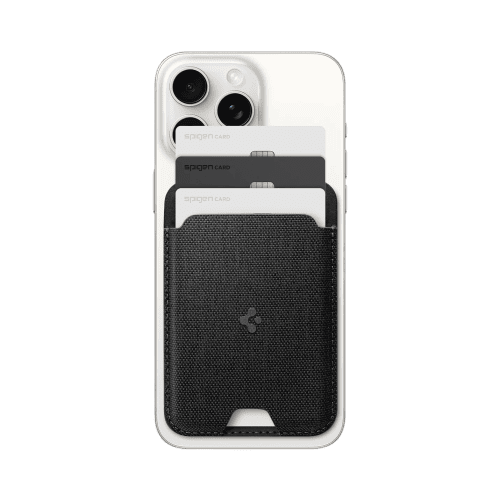 حامل بطاقات Spigen MagSafe طراز Urban Fit | يتسع لـ 3 بطاقات (MagFit) - أسود