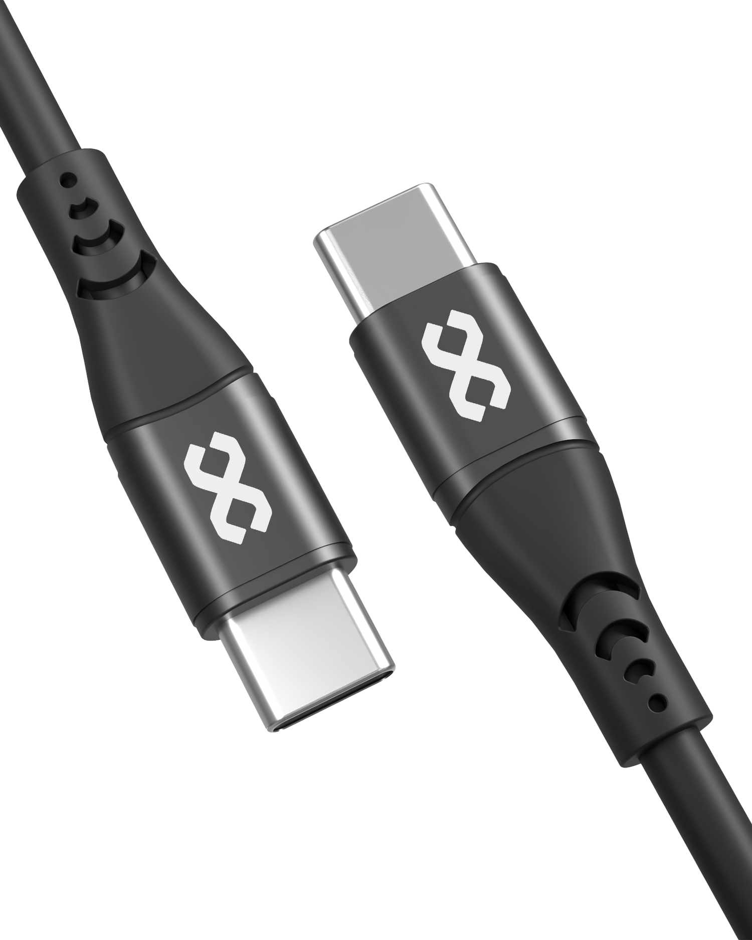 infyty DUO FLEX-I Silicone USB-C to USB-C Charging Cable 100W (1M) - Black