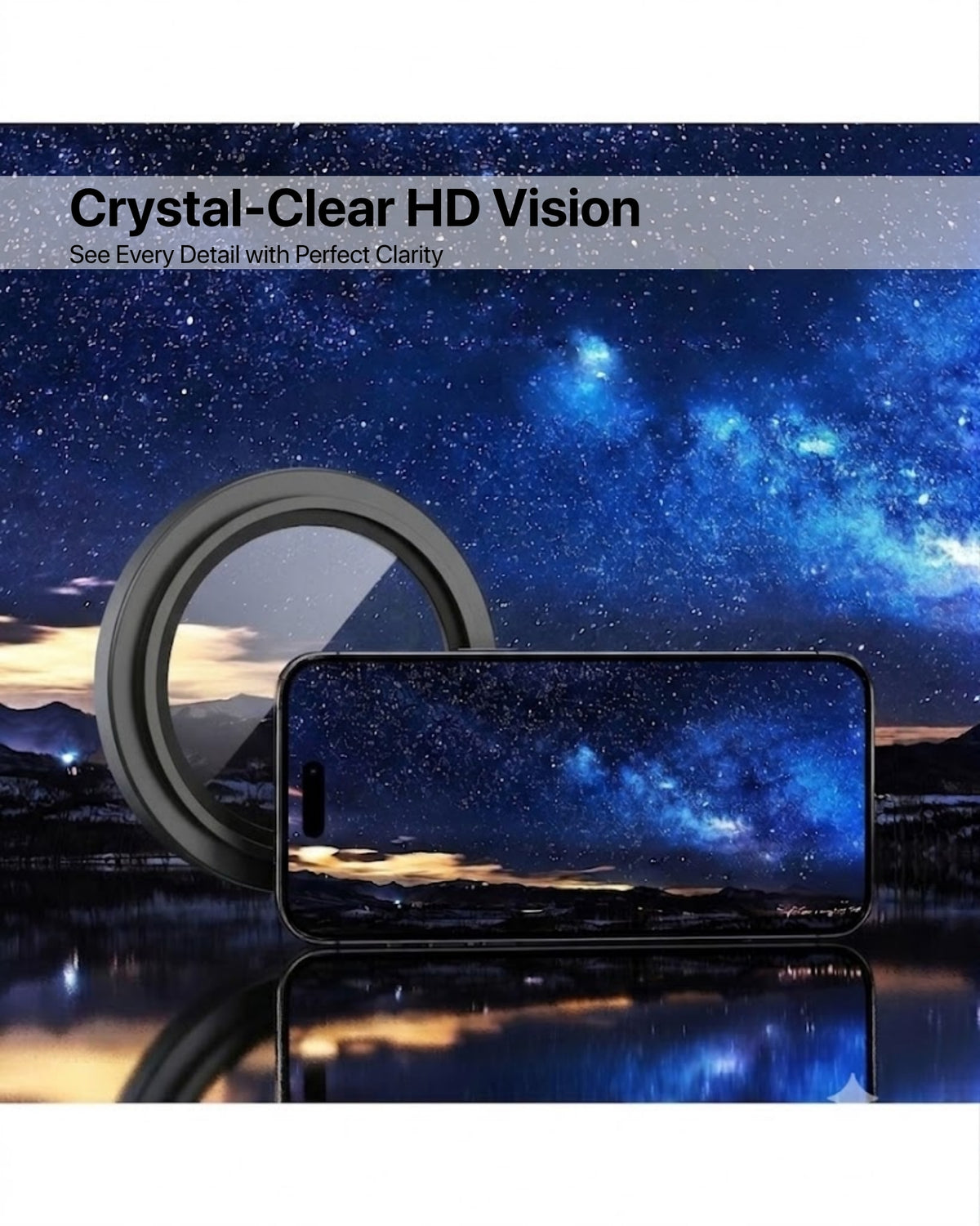 infyty GLINT Lens Protector for iPhone 18 Pro / 18 Pro Max - Black
