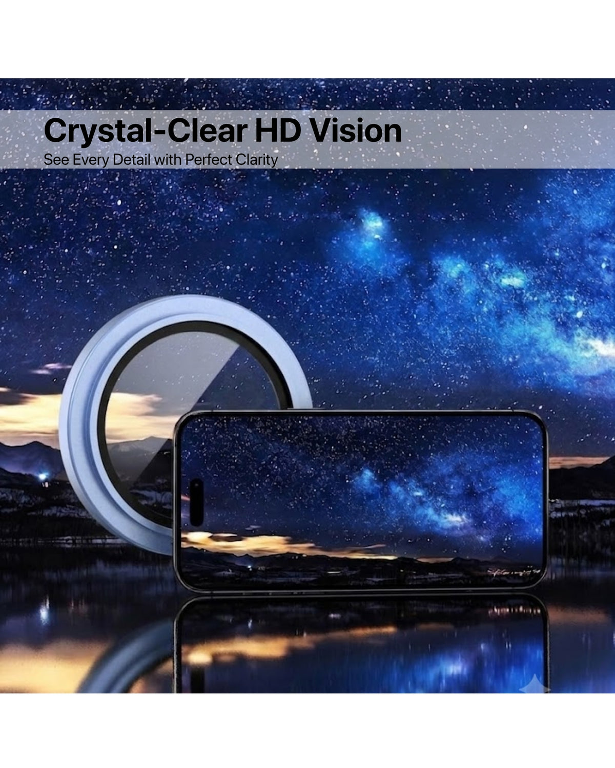 infyty GLINT Lens Protector for iPhone 18 Pro / 18 Pro Max - Light Blue