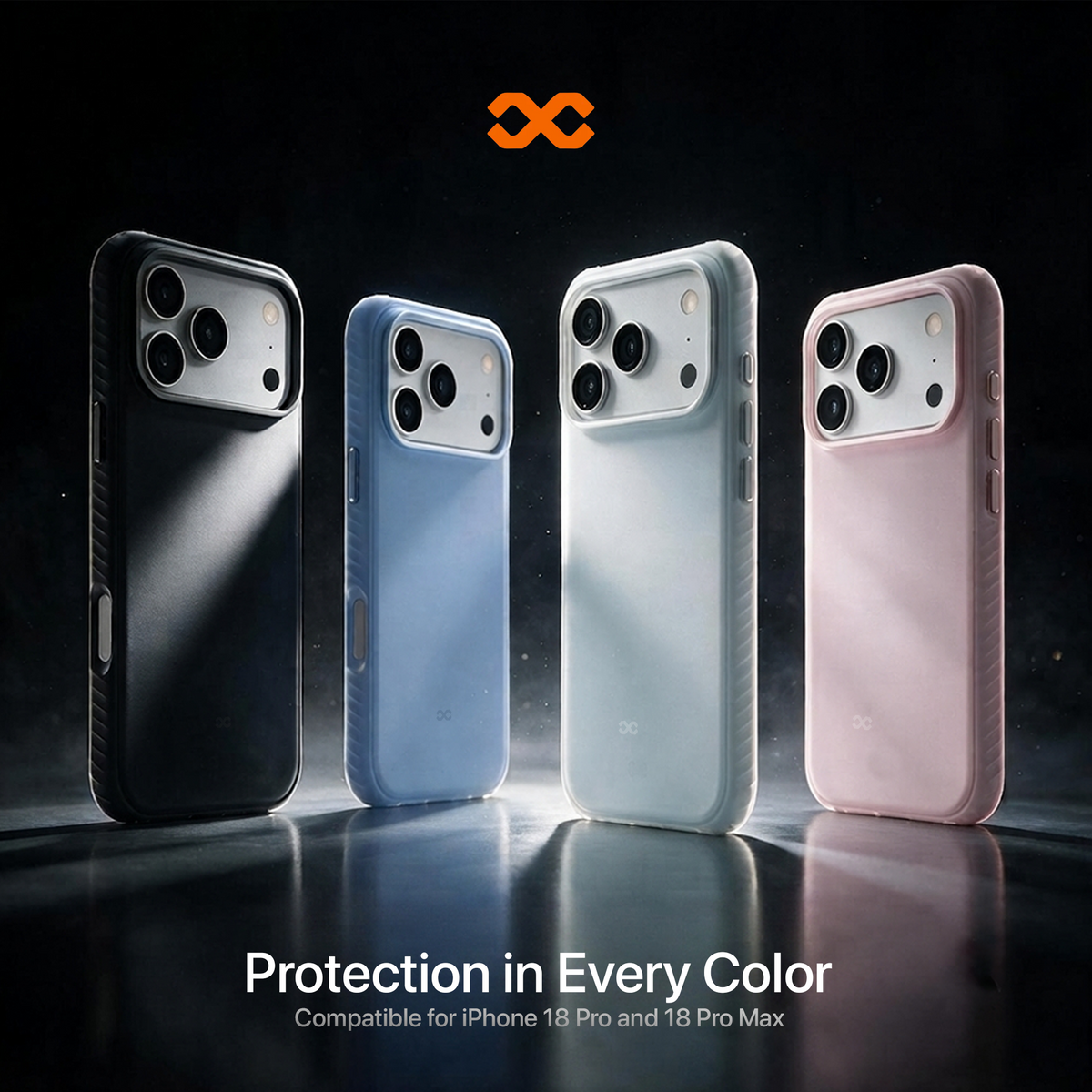 infyty LAVIO Premium Soft Silicone Case for iPhone 18 Pro Max - Light Blue