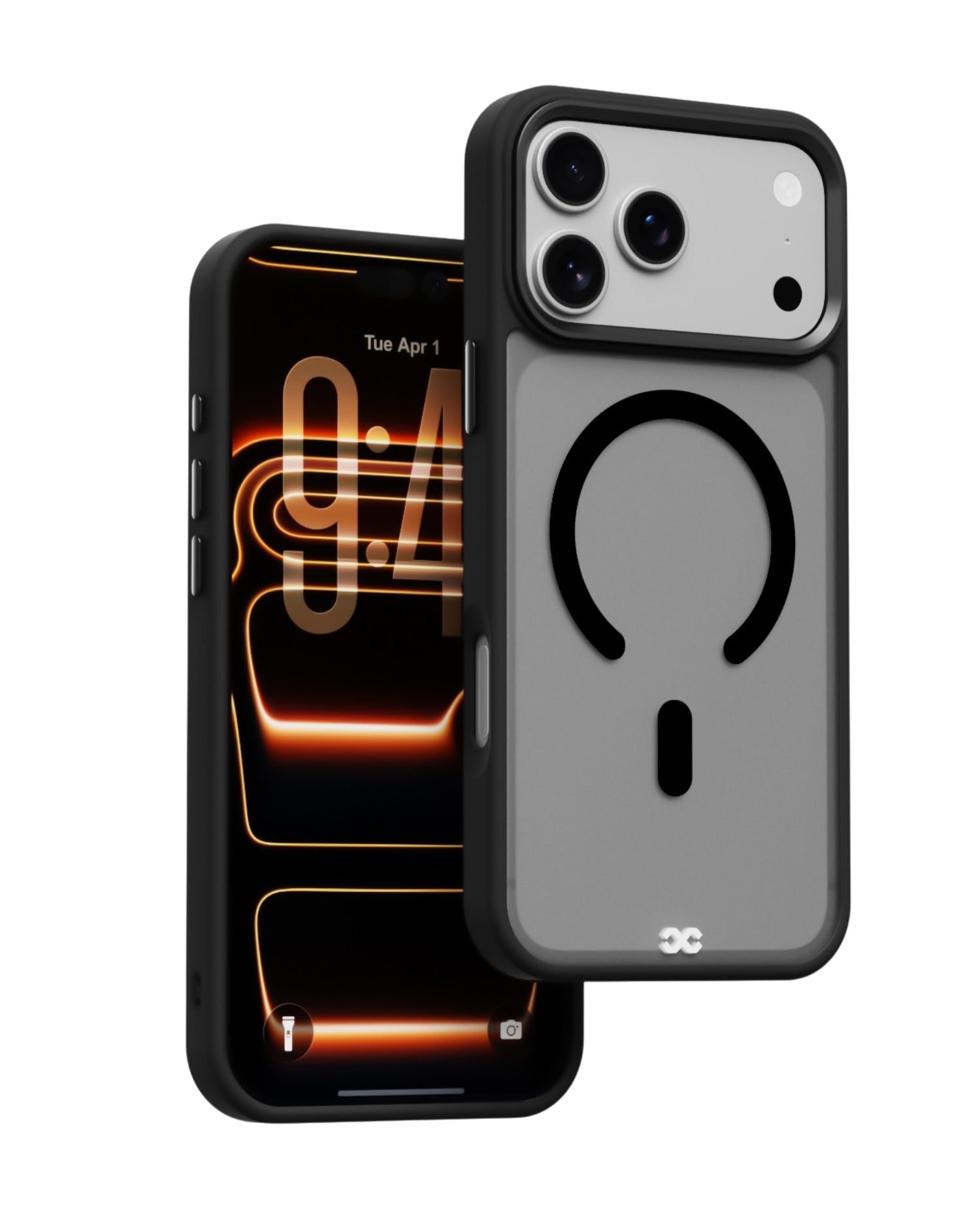 infyty MODO Frosted Soft Touch Case with Metallic Accents for iPhone 18 Pro Max - Black