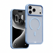 infyty MODO Frosted Soft Touch Case with Metallic Accents for iPhone 18 Pro Max - Light Blue