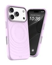 infyty QUIVERX Soft Silicone Ripple Case with Metallic Accents for iPhone 18 Pro Max - Lavender