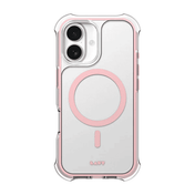Rear view of the subtle, stylish Laut AERO PROTECT defense case for iPhone 17 in Lace Pink available at Tradeline.
