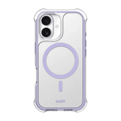 Rear view showcasing the soft pastel aesthetic of the Laut AERO PROTECT case for iPhone 17 in Light Purple at Tradeline.