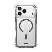 Rear view of the durable Laut AERO PROTECT protective armor case for iPhone 17 Pro Max in Shadow Grey from Tradeline.