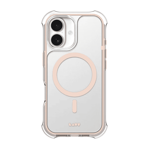 Rear view highlighting the classic look of the Laut AERO PROTECT case for iPhone 17 in Saddle Brown edition from Tradeline.