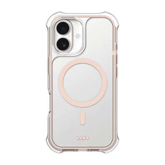 Rear view highlighting the classic look of the Laut AERO PROTECT case for iPhone 17 in Saddle Brown edition from Tradeline.