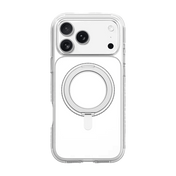 Rear view of the anti-yellowing transparent Laut CARBON MATTER case for iPhone 17 Pro in Crystal clear at Tradeline.